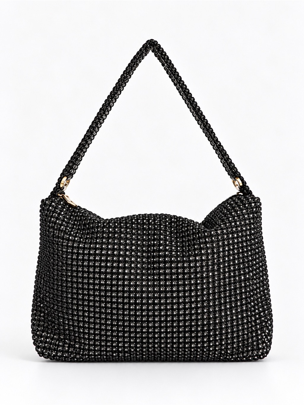 Black Beaded Shoulder Bag